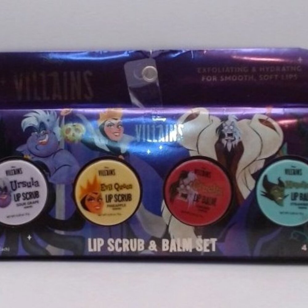 Disney‎ - Villains , Lip Scrub & Balm Set, BRAND NEW IN BOX